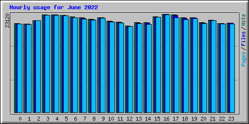 Hourly usage for June 2022