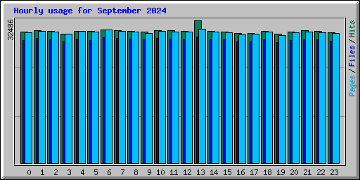 Hourly usage for September 2024