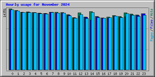 Hourly usage for November 2024